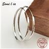 Somi l ia Somila Fashion S925 orecchini 70mm di diametro grandi orecchini a cerchio per le donne Brincos accessori per gioielli 3.0MM muslimah