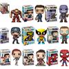 Funko POP The Avengers Tony Stark 225 Black Widow 454 Iron Man 304 Thanos Black Panther Thor Spiderman Figura Modello Giocattolo Regalo per bambini