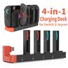 SZKOSTON Stazione di ricarica controller 4in1 per Switch 2 Joycon Indicatore LED Dock di ricarica rapido portatile per accessori da gioco Switch2