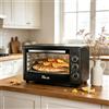 Don Feliz Mini forno elettrico da 20 litri, 1500 W, forno da tavolo multifunzione, temperatura regolabile, timer integrato, 3 modalità di cottura, forno compatto ideale per pizza, dolci, pane, arrosti e