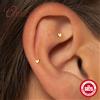 CANNER Orecchino a Perno in Argento Sterling 925 per Donne, Piccolo Orecchino a Cuore, Gioiello con Perno Piatto per Helix, Tragus, Daith