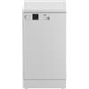 Beko DVS05024W Lavastoviglie Slim Libera Installazione 10 coperti Classe E 49 dB 5 programmi (85x45x60 cm) colore Bianco