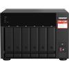 QNAP TS-673A-8G TS-673A NAS Tower AMD Ryzen V1500B 2,2 GHz 8 GB DDR4 2x 2,5GbE M.2 NVMe colore Nero