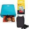 Kodak Step Stampante fotografica wireless portatile con tecnologia ZINK Zero Ink (Blu) Pacchetto viaggio