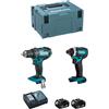 MAKITA Kit DLX2127MJ (DDF482 + DTD152 + 2 x 4,0 Ah + DC18RC + MAKPAC 3)