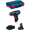 BOSCH Professional Trapano a Percussione BOSCH GSB 12V-15 (1 x 6,0 Ah + GAL12V-40 + L-Boxx 102)