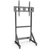 Techly Supporto da Pavimento TV LCD/LED 55-100'' Altezza Regolabile con Mensola