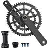 QUYCOIU Guarnitura Per Bici Da Strada 165/170/172,5/175 Mm Doppia Corona Integrata | 46-30/48-32/50-34/52-36/53-39T Per 10-12 Velocità BSA BB68 Per Bici Strada/Pieghevoli/bmx Guarnitura