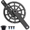 QUYCOIU Guarnitura Per Bici Da Strada 165/170/172,5/175 Mm Doppia Corona Integrata | 46-30/48-32/50-34/52-36/53-39T Per 10-12 Velocità BSA BB68 Per Bici Strada/Pieghevoli/bmx Guarnitura