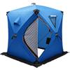 SONHANGIA Tenda per pesca sul ghiaccio, 145 x 145 x 165 cm, per 1-2 persone | Tenda portatile per pesca sul ghiaccio in tessuto Oxford con ancoraggi, corde e borsa per il trasporto