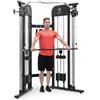 Marcy MFT-942 Functional Trainer, Macchina per l'allenamento con carrucole e percorso guidato dei pesi