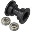 EfforPrac Rullo di plastica per Ab macchina 1.5 Tubo quadrato | Lunghezza 46 mm, diametro esterno 40,2 mm, misura precisa per guide, peso leggero 34 g, facile da installare