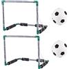 Yvocuyn Giochi in piscina Porta da calcio galleggiante 2 pezzi con palla | Rete da calcio per bambini per piscina, estiva, 18, 5x14, 4x14, 4