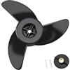 BE-TOOL Elica marina a 3 pale, compatibile con MotorGuide 3,5 di diametro | Plastica, metallo, compatibile con MotorGuide R3 24,9 kg, W55, Xi3, Xi5 36v, 75 Wireless, facile installazione