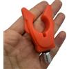 EfforPrac Testa poggia canna da pesca alla carpa M3/8 in silicone antiscivolo | Base in lega di alluminio resistente, design leggero da 50 g, supporto stabile, compatibile con canna da pesca per cialde