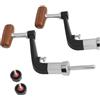 EfforPrac 2PCS pieghevole mulinello maniglia S L per 1000-6000 bobine 2PCS pieghevole | Set da 2 pezzi, taglie S e L, adatto per 1000-6000 mulinelli, struttura in legno metallico, pieghevole a 90 gradi