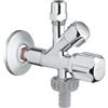 Grohe Universal valvola di collegamento dell'unità, 1/2" x 3/8", autosigillante, 22036000, Universal cromo [Rubinetteria Bagno > Rubinetti Filtro]