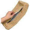 Generico Federa Per Cuscino Cilindrico In Lino, 20x60cm 20x80cm 20x120cm Lavabile | Copri Cuscino Cilindrico con Cerniera Nascosta for Camera da letto e Soggiorno(Marrone chiaro,15cmx50cm)