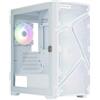 Lustrens Case per PC da gaming di tipo mini-torre, dotato di 4 ventole ARGB da 12 cm con controllo PWM