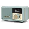 Merkloos Radio portatile DAB+ FM Bluetooth - Design retrò - Funzione sveglia - Batteria con autonomia di 20 ore - Ricaricabile tramite USB-C - Uscita cuffie - Antenna telescopica - Radio DAB, radio digitale, radio Bluetooth