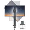 Merkloos Supporto monitor singolo - Girevole - Da 27 a 43 pollici - Nero - Per scrivania