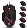 Lustrens Mouse da gioco, 9200 DPI, 8 tasti, mouse cablata ergonomica per PC, Mac e laptop