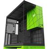 Lustrens Case per PC da gaming Mid Tower M5 in vetro temperato, con pannelli laterali senza necessità di attrezzi