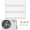PANASONIC Condizionatore Panasonic TZ Trial Split 7000+12000+12000 BTU Inverter R32 CU-3Z52CBE A+++ WiFi