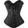 Generic Corsetto Donna Sexy Corsetti Bustino Elegante Corsetto Stringivita Corset | Corsetto Modellante Regolabile Bustier per Costume Halloween Gotico Medievale Steampunk Vampiro Strega Cosplay Carnevale