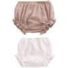 AOOPOO 2 Pezzi Pannolino Bambino, Bambino Neonato Ragazze Ragazzi Bambini Cotone Lino Bloomers Pantaloncini Biancheria Intima Set