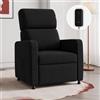 JUMMICO Poltrona Relax Elettrica, Ergonomica Reclinabile 90°-165°, Poltrona Reclinabile con Schienale e Poggiapiedi Regolabile, Poltrone per Soggiorno/Ufficio, con Tasconi Laterali, Negro mate