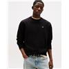 Tommy Hilfiger Felpa Tommy Jeans Reg Flag Fleece Crew nero puro - S