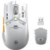 Lustrens Mouse da gioco wireless Bluetooth - 2.4G USB, ricaricabile - con LED - ergonomica - 12000 DPI