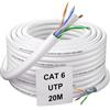 Lustrens Cavo Ethernet da 20 metri, cavo di rete CAT 6 UTP