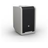 Lustrens Altoparlante portatile Bluetooth con amplificatore, mixer e batteria integrata, colore grigio urbano, da 8 pollici