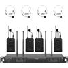 Lustrens Microfono a clip/cuffie con scansione automatica UHF a 4 canali, modello PTU-7000-4B