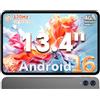 TECLAST T65 13.4 120Hz Android16 4G Lte, 2.2GHz 48GB+128GB 13+5MP | Doppio SIM 5G WiFi, Octa-Core, Widevine L1 1080, BT5, GPS, OTG
