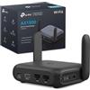 TP-Link TL-WR1512X - Router WiFi 6 portatile AX1500 Dual Band, VPN WireGuard/OpenVPN, USB-C, Gigabit, Router da viaggio compatto per hotel, campeggio e telelavoro