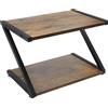StarTech Supporto da tavolo per stampante - a 2 livelli, forma a Z - Piedini regolabili - 44,5 x 28 x 29 cm - Per piccole stampanti 3D, fax e microonde - Nero