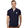 U.S. Polo Assn. Short-Sleeve Polo Shirt with Applique Polo Uomo (Pacco da 1)