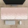 Treer Tappetino Mouse XXL/XL, Tappetino Scrivania Gaming Grande Mouse Pad con Base Antiscivolo Tappeto Scrivania con Bordi Cuciti per Computer, PC, Laptop (Leopardo dorato,300 * 600 * 2mm)