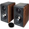 StarTech Altoparlanti Hi-Fi attivi - S880DB MKII - Altoparlanti da scaffale - Sistema stereo 2.0 - 88 W RMS - Audio ad alta risoluzione - Bluetooth 5.3 con LDAC - Legno di noce