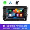 StarTech Autoradio multimediale 2-DIN - Android 13 - Schermo touchscreen da 7 pollici - 4 GB di RAM + 64 GB di memoria - CarPlay con telecamera posteriore - Compatibile con VW Golf 5/6, Passat e Skoda Octavia