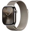 Apple Apple Watch Series 10 GPS + Cellular, cassa 42 mm in titanio naturale con Loop in maglia milanese naturale M/L - MWXF3QL/A MWXF3QL/A-OUT