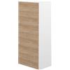 Symbiosis Bamboo, Scarpiera,bianco e rovere naturale 50x33,1x118,7 cm