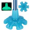 supregear Puntali In Gomma Stampelle, 19mm Gommini Luminescente per Bastone, Base Larga con 6 Piedini per una Maggiore Stabilità, Aumenta la Visibilità, Blu