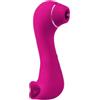 Generico Massaggiatore 2-in-1 in ABS, 10 livelli, ricarica USB, base fissa | Struttura in ABS con due zone di contatto e base di fissaggio per una posizione stabile.(Rose-Box)