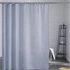 Furlinic, Tende da doccia extra larghe in tessuto impermeabile, lavabili, antimuffa, con 16 ganci in plastica, di colore grigio blu, 180 x 240 cm (larghezza x lunghezza)