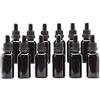 YIZHAO Nero Bottiglie Contagocce Vetro 30ml, con Pipette Contagocce Vetro,per Oli Essenziali, Aromaterapia, Laboratorio, Fragranze, Cosmetici, Viaggio - 12 Pcs
