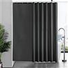 Furlinic Tende Doccia Anti-Muffa Tessuto in Poliestere, Grande Tende Doccia Impermeabile &Lavabile,Tenda Vasca da Bagno con 16 Ganci Tenda doccia Grigio scuro-240x200cm.